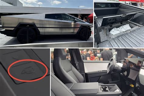 Production Ready Tesla Cybertruck Shows Off Power Tailgate Rear Wheel