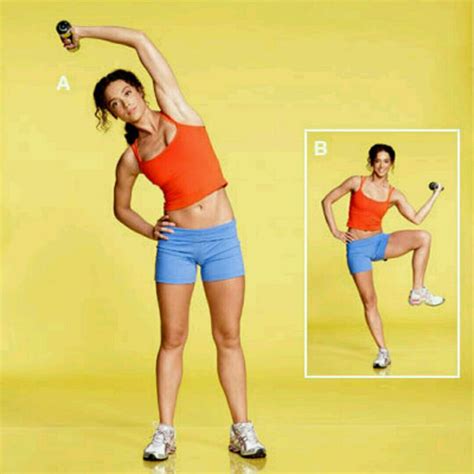 Standing Oblique Crunch Exercise How To Workout Trainer By Skimble