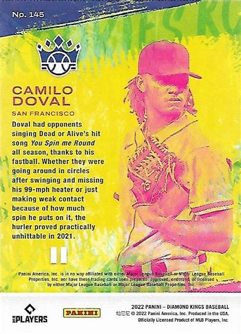 2022 Panini Diamond Kings 145 Camilo Doval Trading Card Database