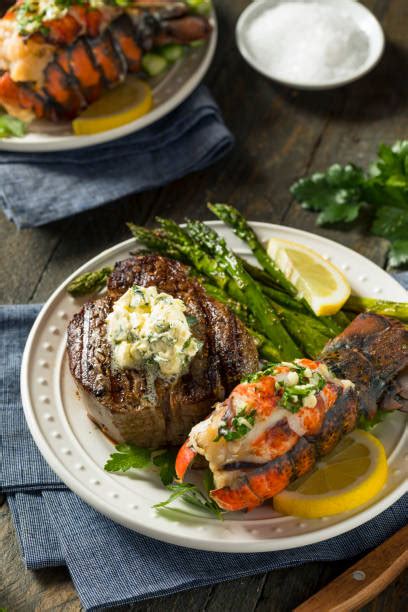 Did op just go to the store and say one giant lobster, one hunky steak, and one. Steak And Lobster Stock Photos, Pictures & Royalty-Free Images - iStock