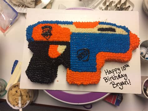 Nerf Gun Cake Nerf Birthday Party Nerf Party Birthday Cakes Birthday