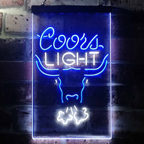 Coors Light Breathing Bull Led Neon Sign In 2022 Coors Light Neon