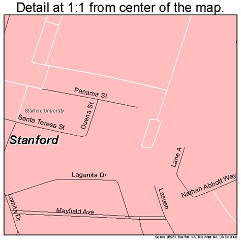 Stanford California Street Map 0673906