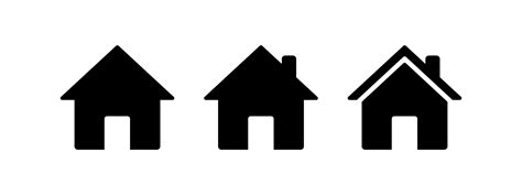 Set Of Home Icons Address House Symbol Vector Eps File 5721953 Vector