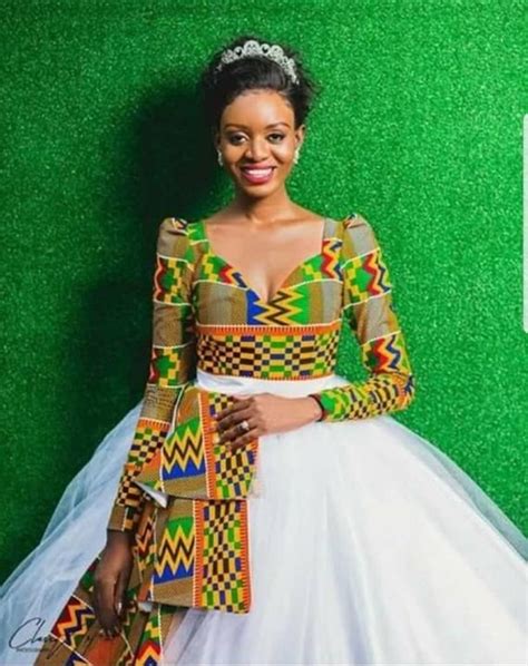 Wedding African Prints Short Dresses White Kitenge Dresses African Dress Aso Ebi