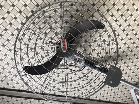 Industrial Good Condition Fan 26 Inch Wallceiling Mount Vintage