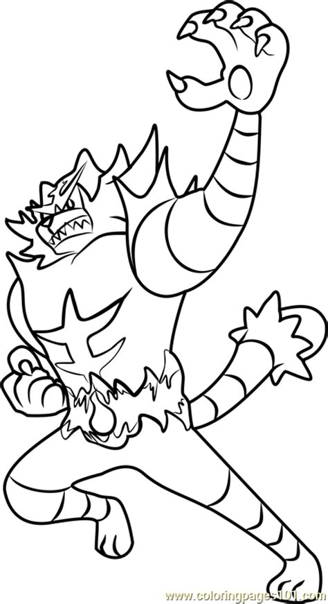 I envy artists that can finish their works in one sitting so m. Incineroar-Pokemon-Sun-and-Moon-coloring-page.png (435×800 ...