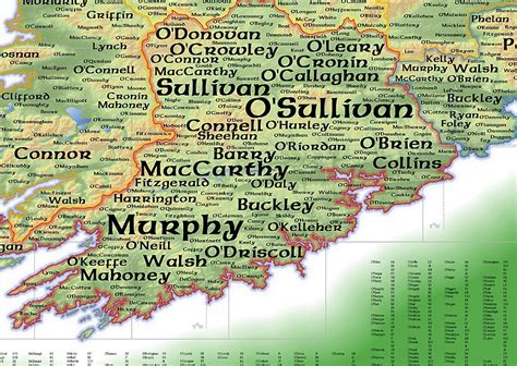 The Design For The Print Version Of The Geo Genealogy Of Irish Surnames