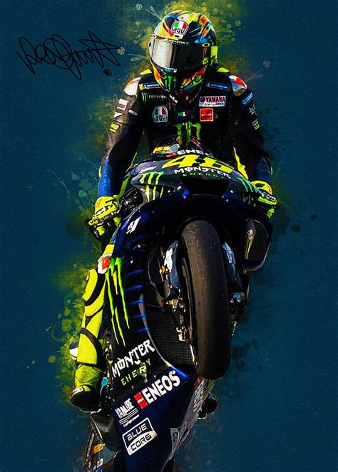 Valentino Rossi Digital Art By Luong Dat