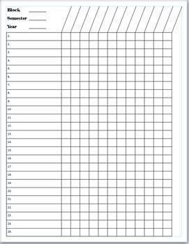 blank gradebook pages grade book writing activities teacher