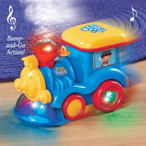 Bump Go Musical Steaming Train Lights Childrens Toy