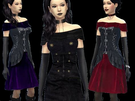The Sims Resource Gothic Dresses