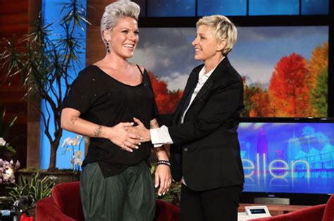 Pink Confirms Pregnancy Shows Off Baby Bump On Ellen