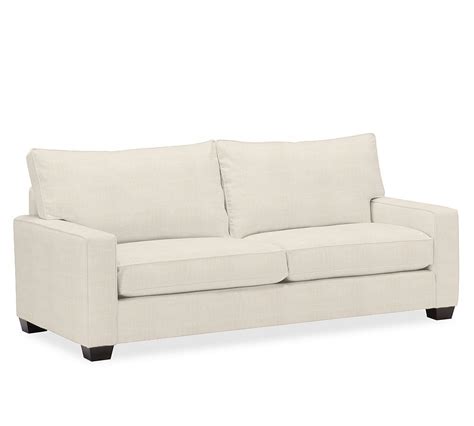 Pb Comfort Square Arm Upholstered Grand Sofa 87 Box Edge Down Blend