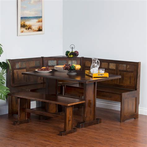 Maybe you would like to learn more about one of these? Sunny Designs Santa Fe 4 Piece Breakfast Nook Set - Dining ...