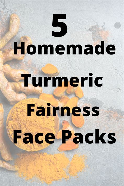 5 Homemade Turmeric Fairness Face Packs Natural Skin Lightening