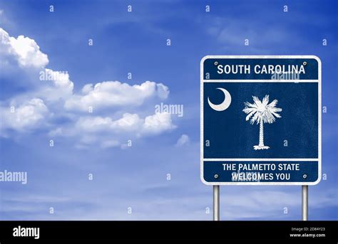 Welcome To South Carolina State Stock Photo Alamy