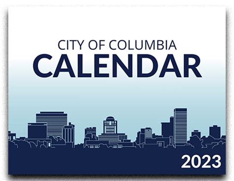 Download Calendar City Of Columbia Columbia Sc