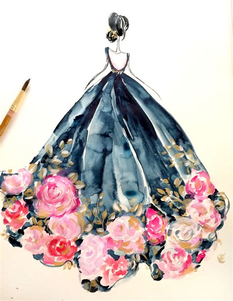 fashion illustration watercolor
