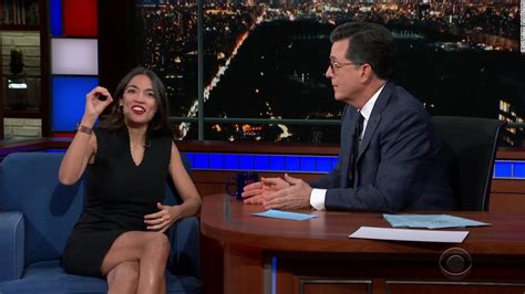 Colbert Asks How Many F S Alexandria Ocasio Cortez Gives About Dem