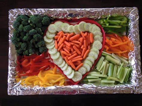 Homduzit Veggie Tray Valentines Snacks Vegetable Tray