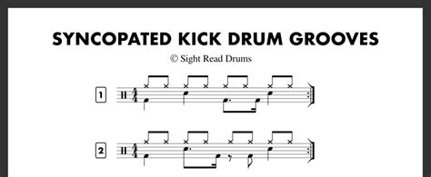 Syncopated Kick Drum Grooves