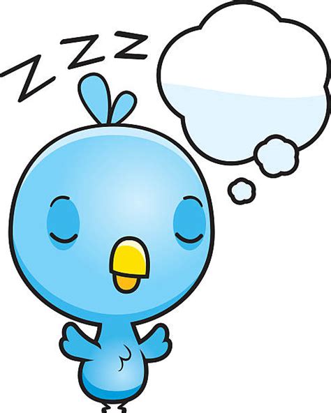 Blue Bird Sleeping Illustrations Royalty Free Vector Graphics And Clip