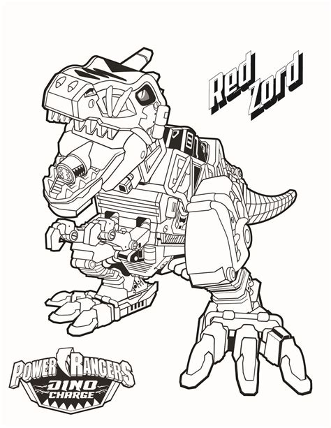 Tyrannosaurus Rex Coloring Page - Power Rangers - The Official Power