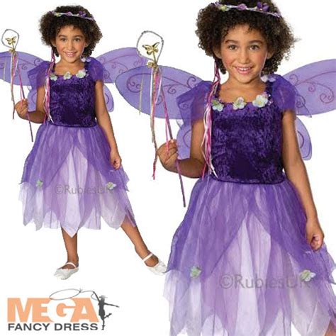 Girls Plum Pixie Costume Mega Fancy Dress