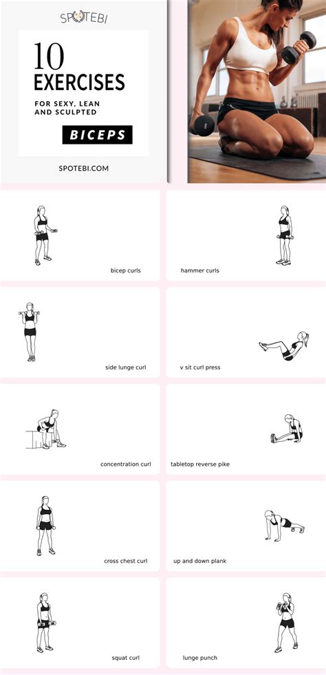 Bicep Workout To Sculpt Sexy Lean And Defined Arms At Home