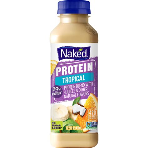 Naked Juice Protein Smoothie Protein Zone 15 2 Oz Bottle Walmart