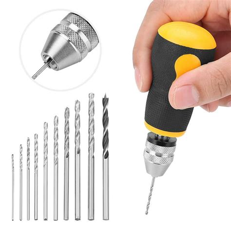 Otviap Mini Hand Drill Micro Hand Drillmicro Mini Portable Tool Set