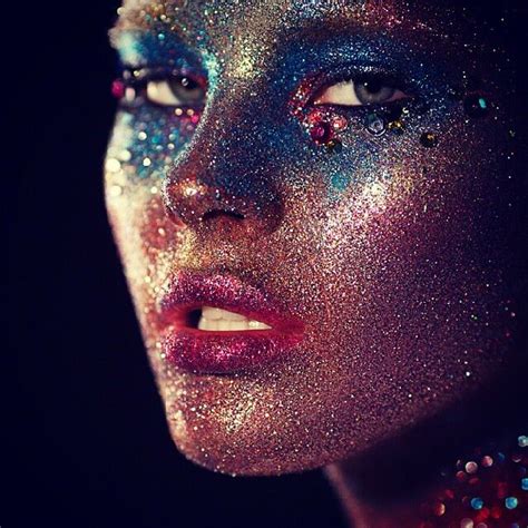 Space Glitter Makeup Makeup Photography Fashion Makeup Photography