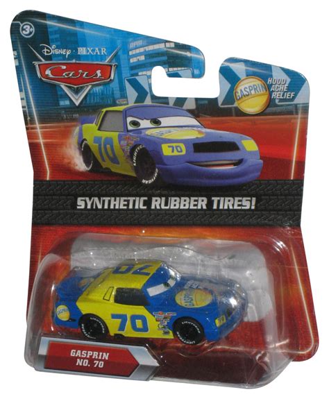 Disney Cars Movie Gasprin Synthentic Rubber Tires No 70 Die Cast Toy