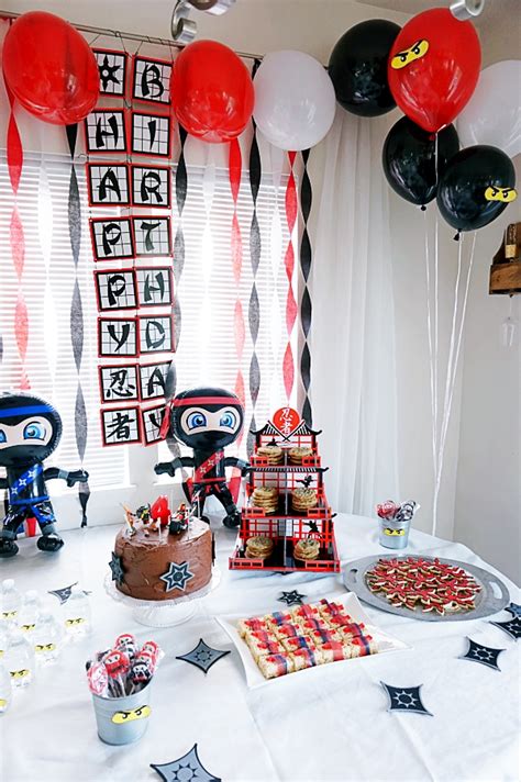 A Ninja Party To Celebrate My Sons 4th Birthday Belle Vie
