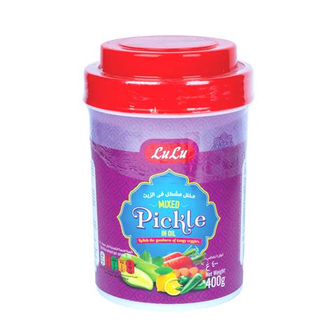 Lulu Mixed Pickle In Oil 400g Online At Best Price Pickles Lulu Uae Price In Saudi Arabia