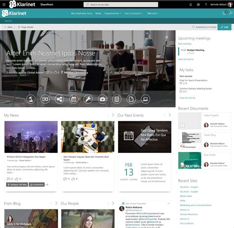 Sharepoint Intranet Homepage Examples Awesome Home