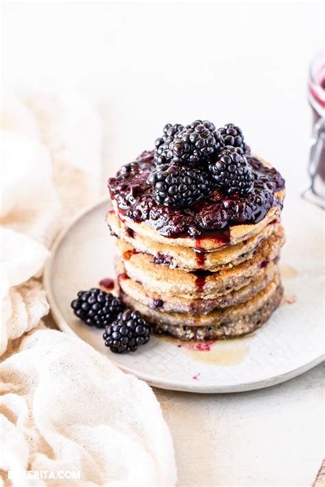 Gluten Free Vegan Blackberry Pancakes Bakerita