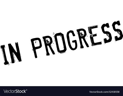 In Progress Rubber Stamp Royalty Free Vector Image