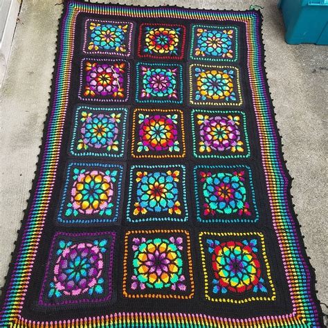 Stained Glass Window Afghan Pattern By Melody Macduffee Afghans