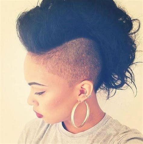 50 Mohawk Hairstyles For Black Women My Hair Bangs Long