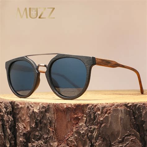 Buy Muzz Brand Wooden Sunglasses Vintage Wood Polarized Sunglasses Unisex Retro