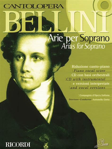 Bellini Arias For Soprano Cantolopera Series Willis Music Store