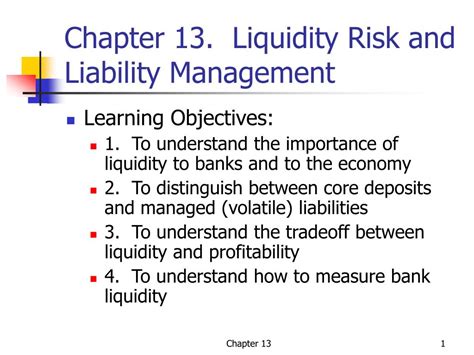 Best practices to manage liquidity of a company. PPT - Chapter 13. Liquidity Risk and Liability Management ...