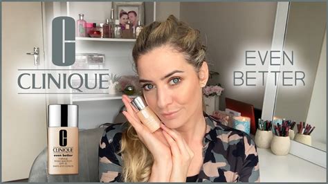 I even took a nap on it the other day. Clinique Even Better Foundation Try On - YouTube