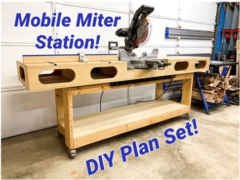 Diy Mobile Miter Saw Station Digital Plans Etsy