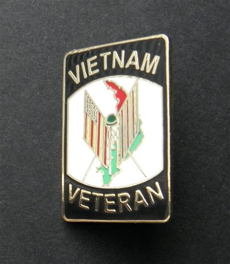 Vietnam War Vet Veteran Usa Flag Lapel Hat Pin Badge 1 Inch Cordon