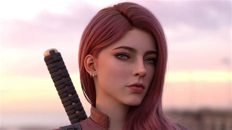 Cgi Girl Redhead Concept Art 4k Hd Artist 4k Wallpapers Images Backgrounds Photos And Pictures