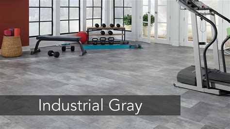 Industrial Gray Engineered Vinyl Plank Flooring Youtube