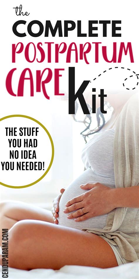 Create Your Own Postpartum Care Kit With This Helpful Checklist Of